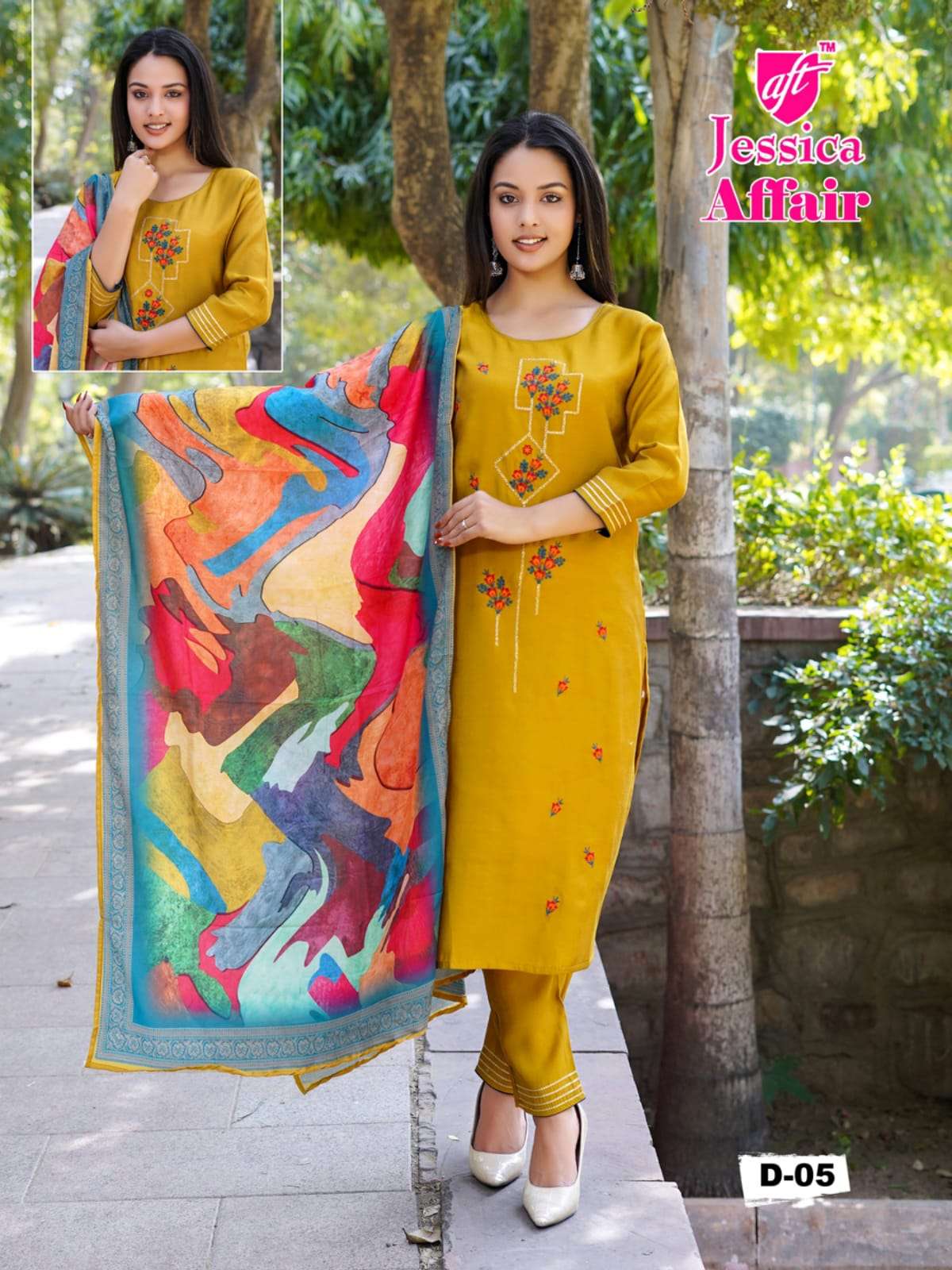 Jessica Affair Vol 1  Kurti With Pent & Digital Dupatta On Wholesale