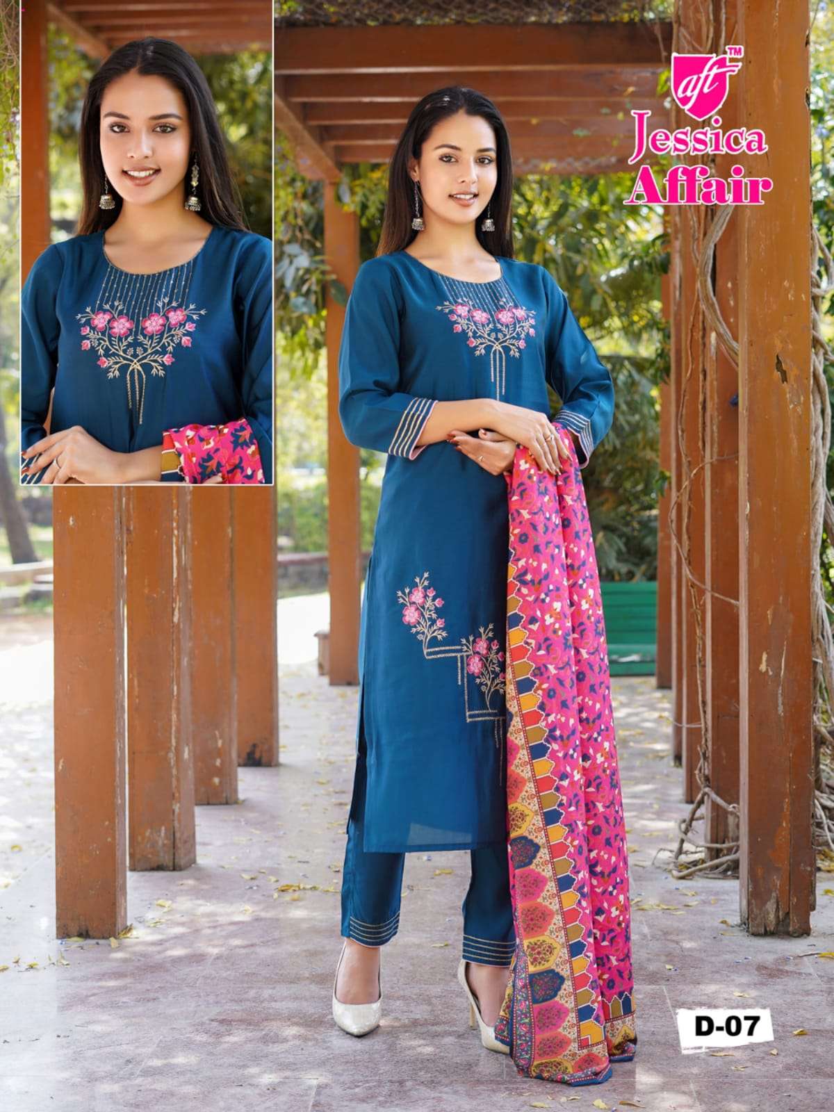 Jessica Affair Vol 1  Kurti With Pent & Digital Dupatta On Wholesale