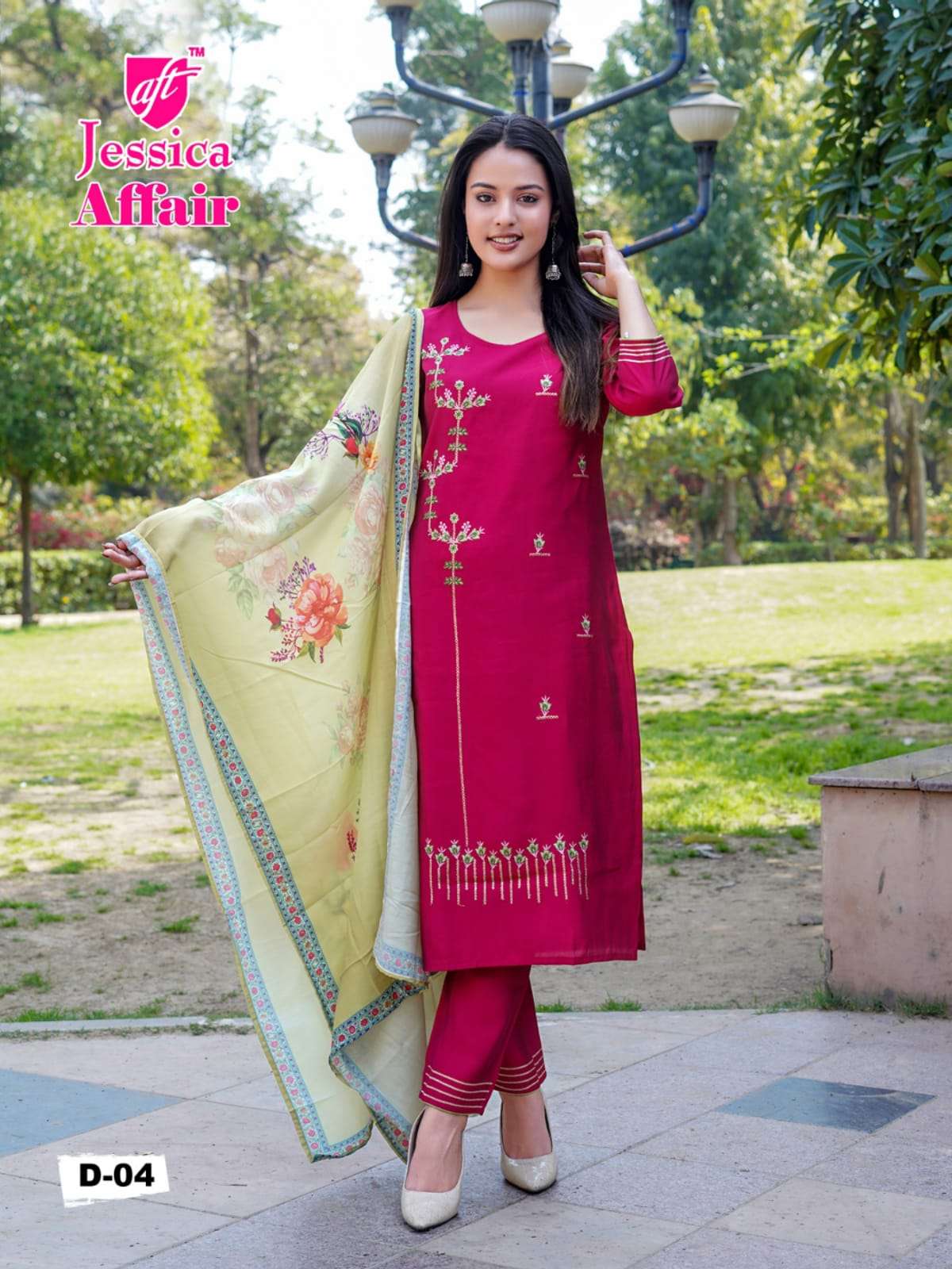 Jessica Affair Vol 1  Kurti With Pent & Digital Dupatta On Wholesale