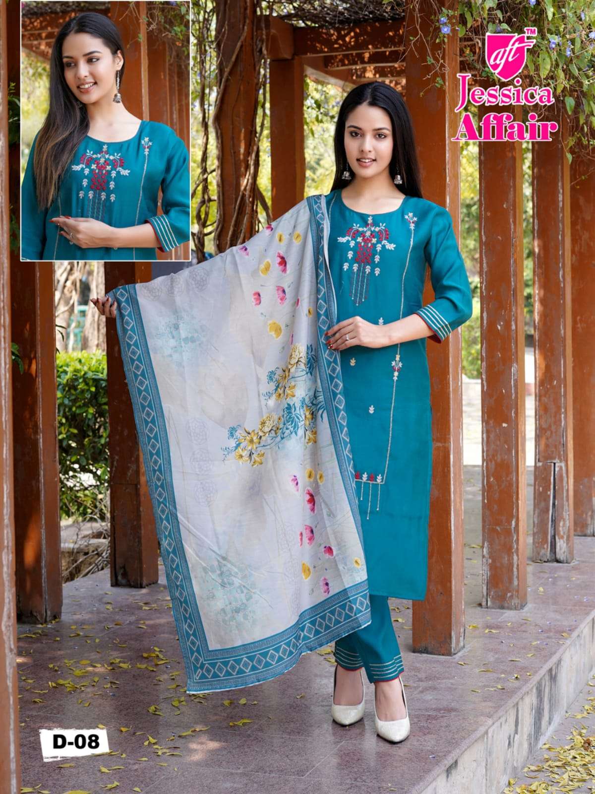 Jessica Affair Vol 1  Kurti With Pent & Digital Dupatta On Wholesale