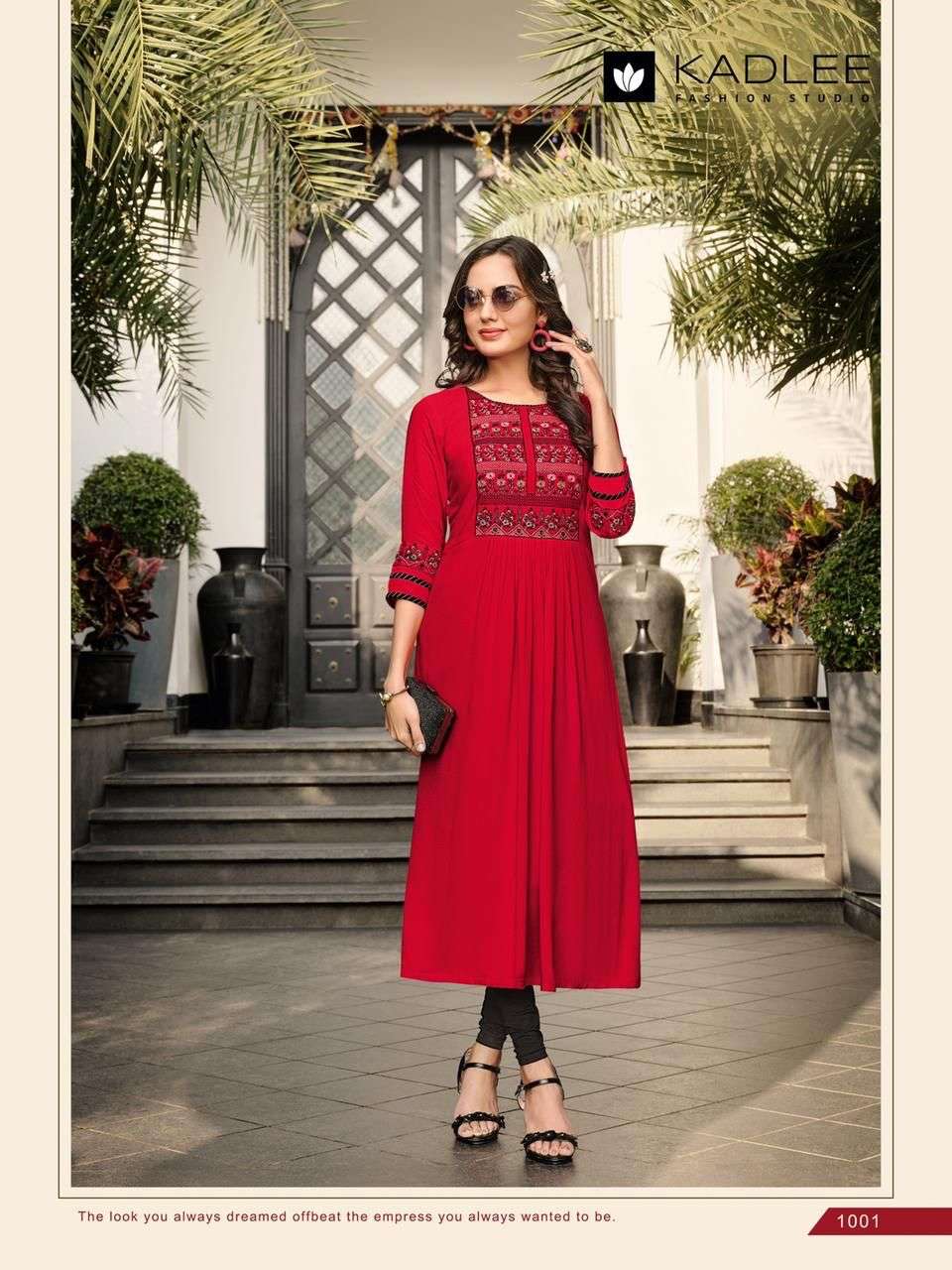 Kadlee Cinderella Rincle Rayon with Half Inner Only Kurti On Wholesale