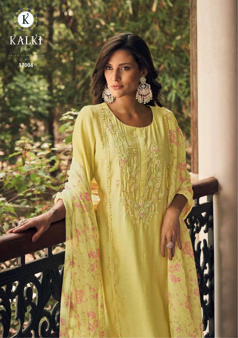 Kalki Fashion Baag Cotton Kurti Pant With Dupatta On Wholesale