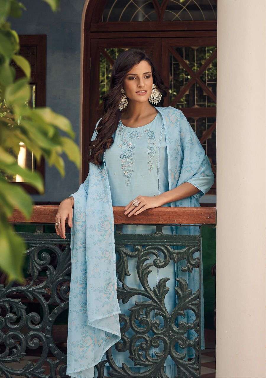 Kalki Fashion Baag Cotton Kurti Pant With Dupatta On Wholesale