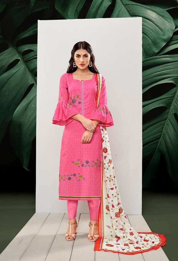 Kalki Fashion Kalki Vol 1 Pure Azza Lawn Cotton With Neck Work On Wholesale