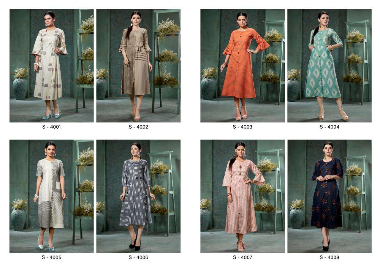 Kalki Fashion Marina Cotton Printed Kurti On Wholesale