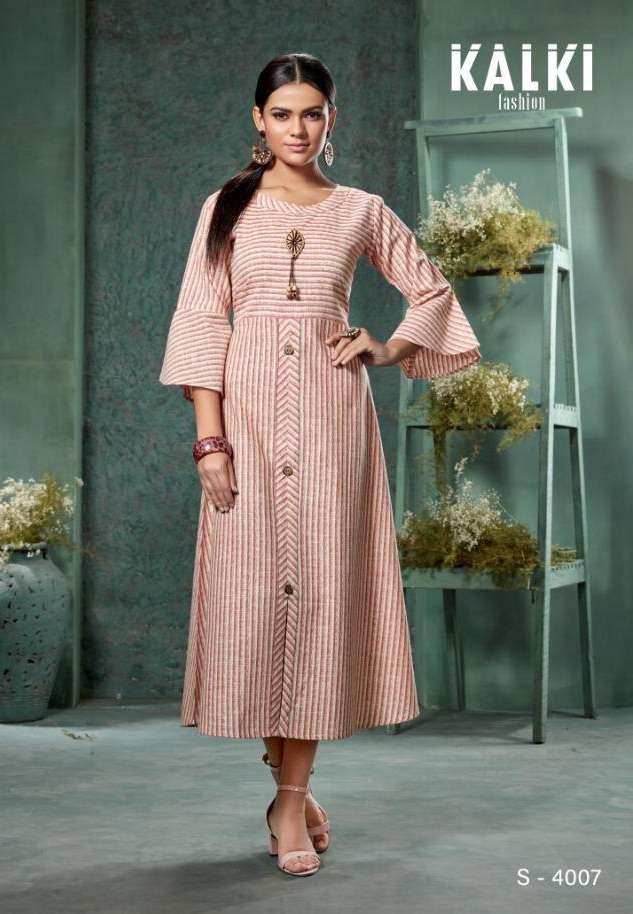 Kalki Fashion Marina Cotton Printed Kurti On Wholesale