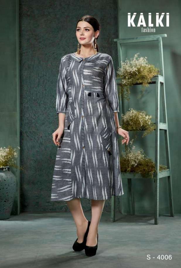 Kalki Fashion Marina Cotton Printed Kurti On Wholesale