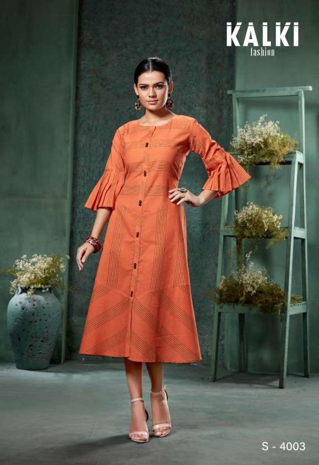 Kalki Fashion Marina Cotton Printed Kurti On Wholesale