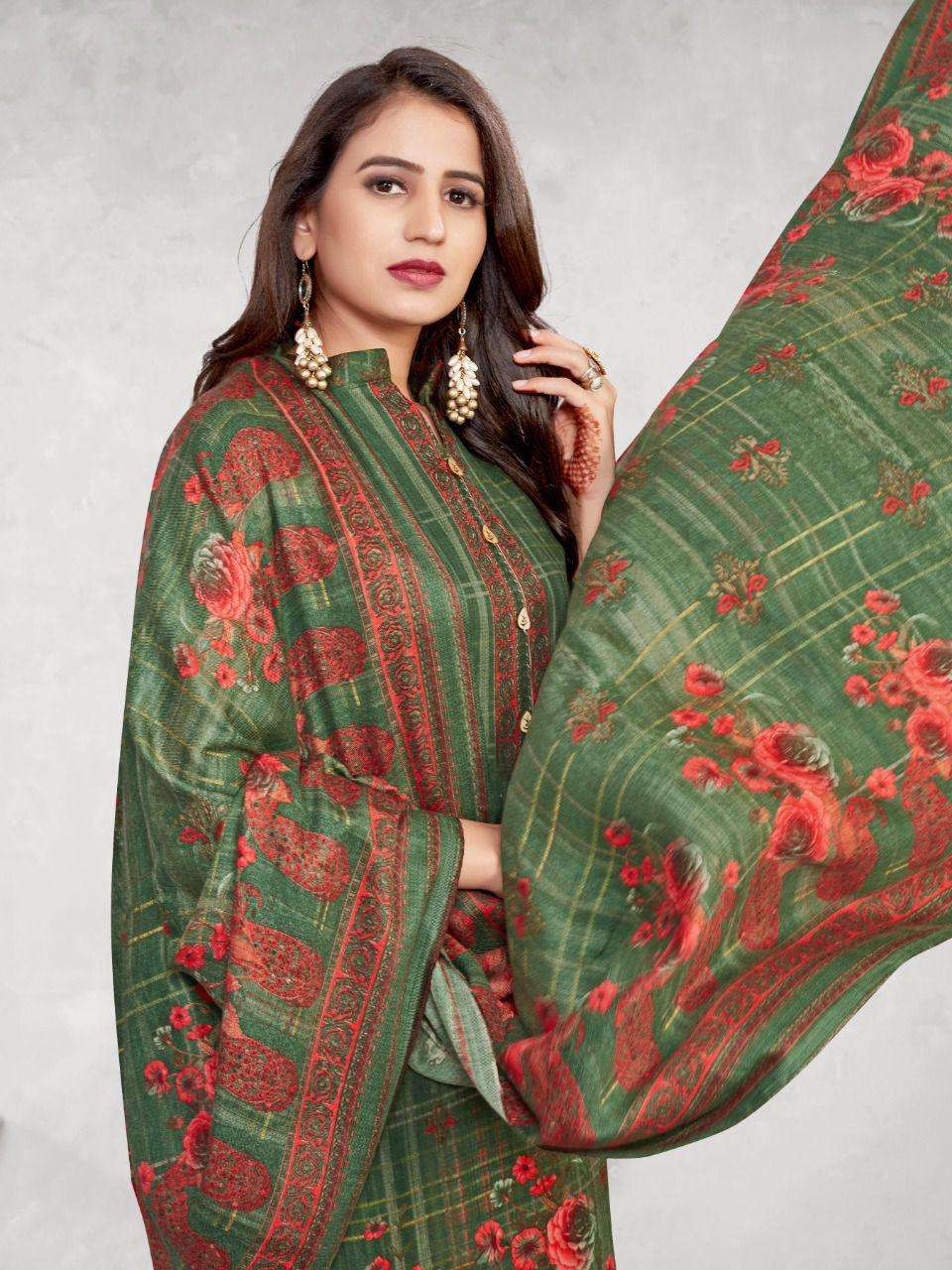 Kalki Fashion Roli Moli Pashmina Printed With Wodden Button On Wholesale