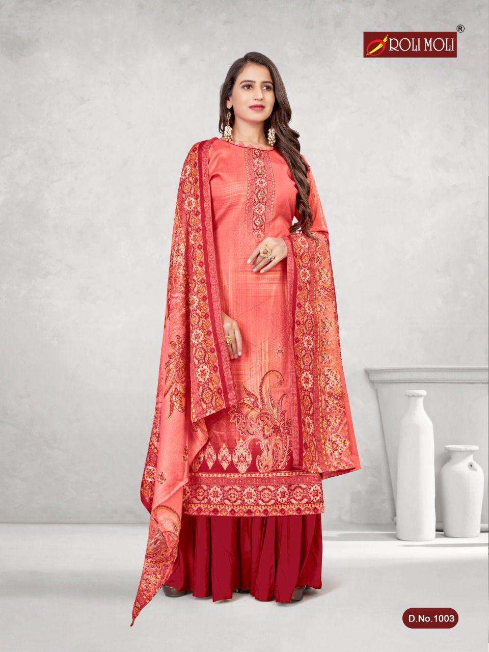 Kalki Fashion Roli Moli Pashmina Printed With Wodden Button On Wholesale