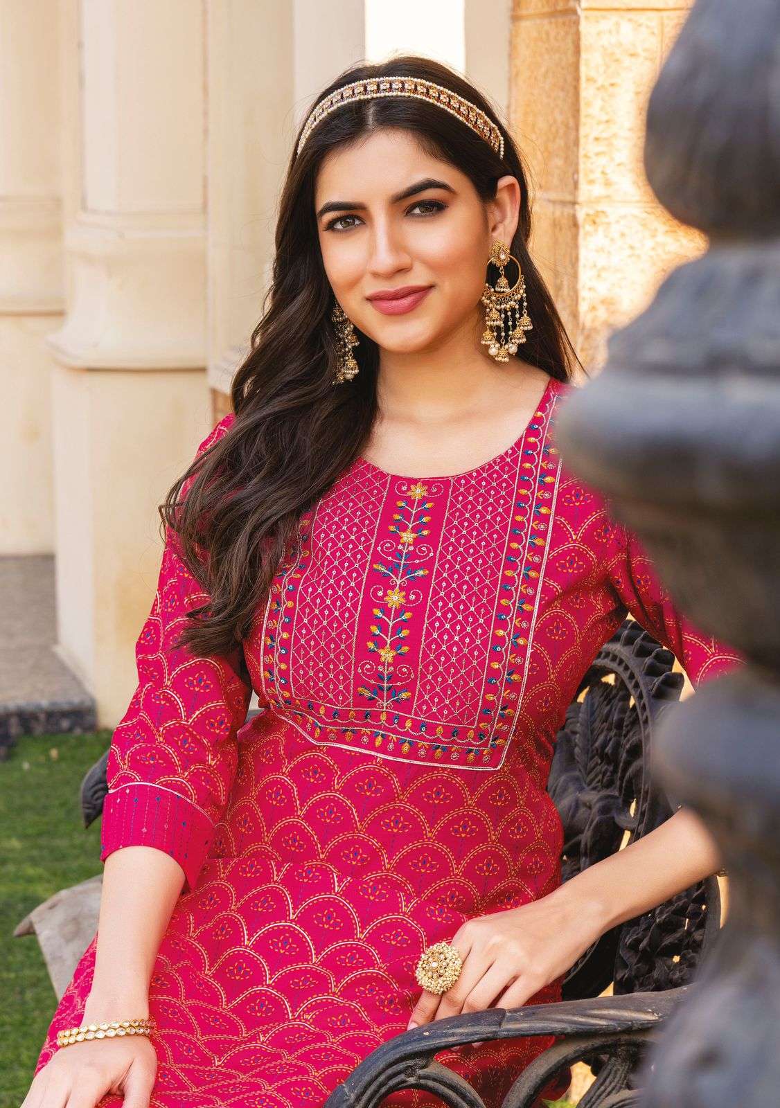 Mayrie India Dairy Milk Heavy Reyon Print And Embroidery Work On Wholesale