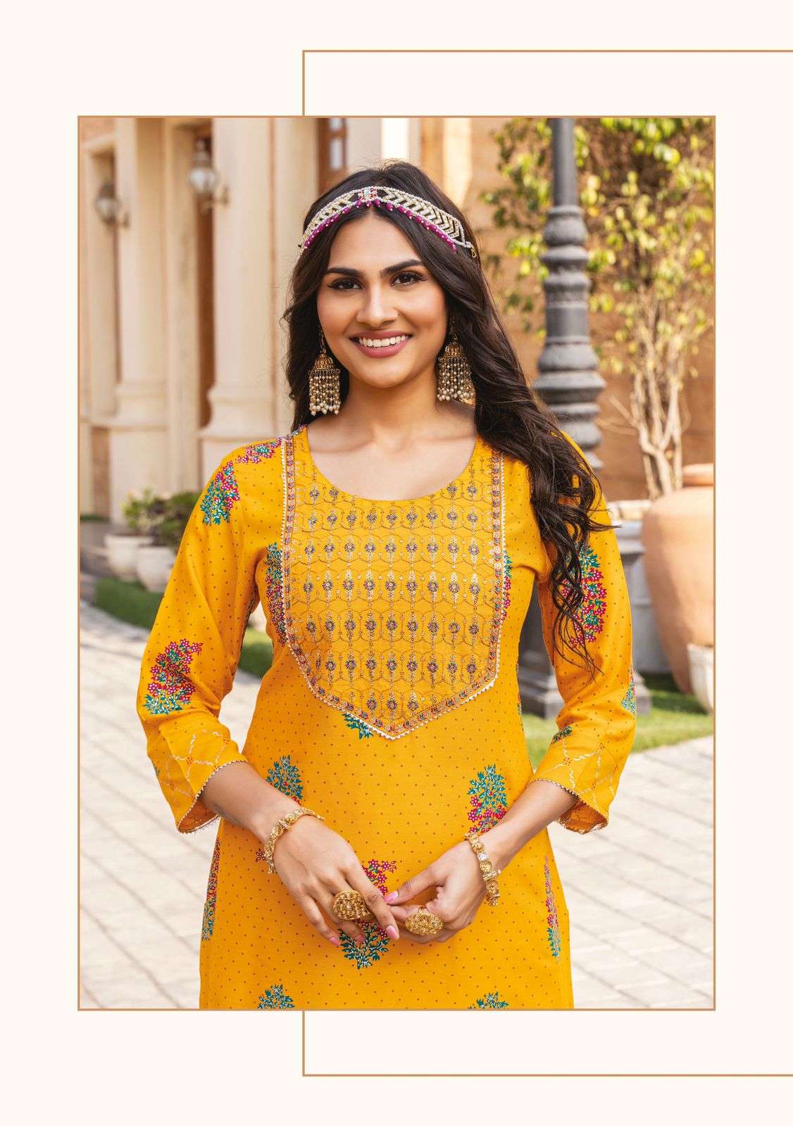 Mayrie India Dairy Milk Heavy Reyon Print And Embroidery Work On Wholesale