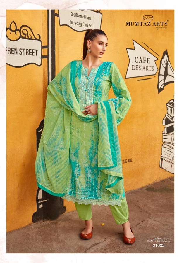 Mumtaz Arts Sooti Dhaag Pure Lawn Camric Digital Print With Embroidery Work On Wholesale