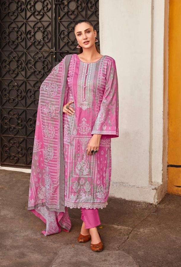 Mumtaz Arts Sooti Dhaag Pure Lawn Camric Digital Print With Embroidery Work On Wholesale