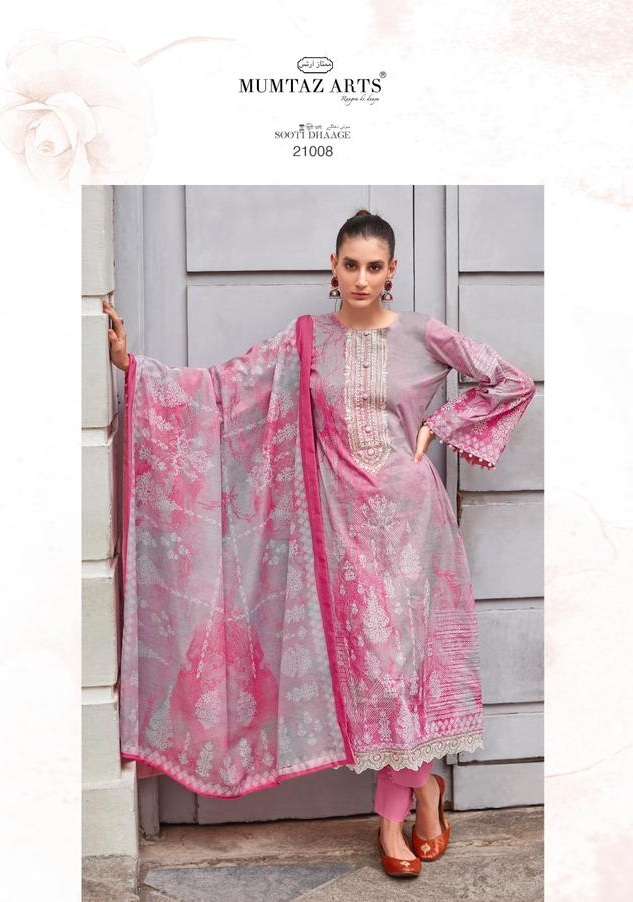 Mumtaz Arts Sooti Dhaag Pure Lawn Camric Digital Print With Embroidery Work On Wholesale