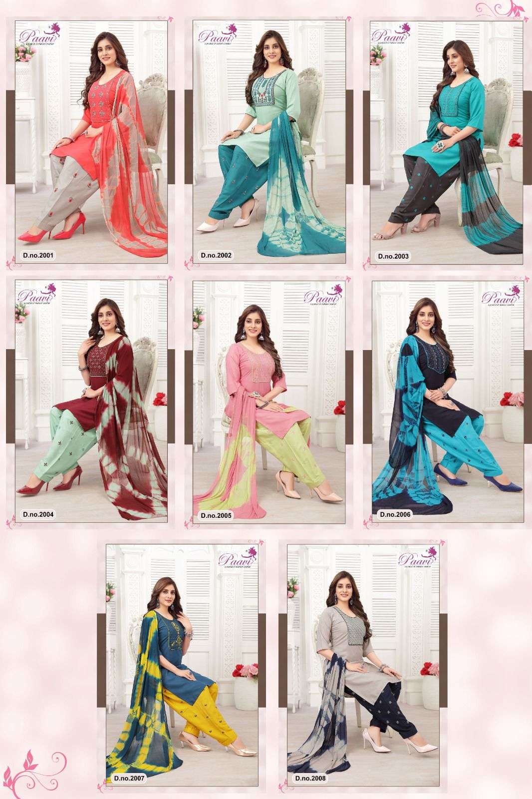 PAAVI New Kurti Patiala  Pankh-2 With Dupatta On Wholesale