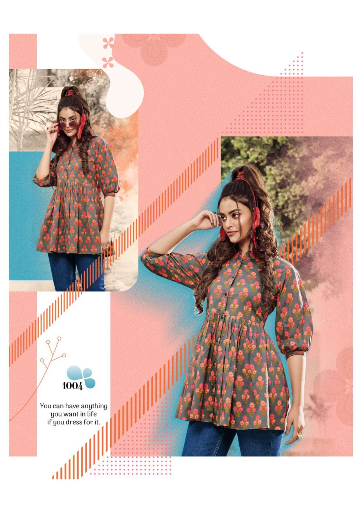 Passion Tree Flair Cotton Vol 1 Fancy Ladies Top On Wholesale