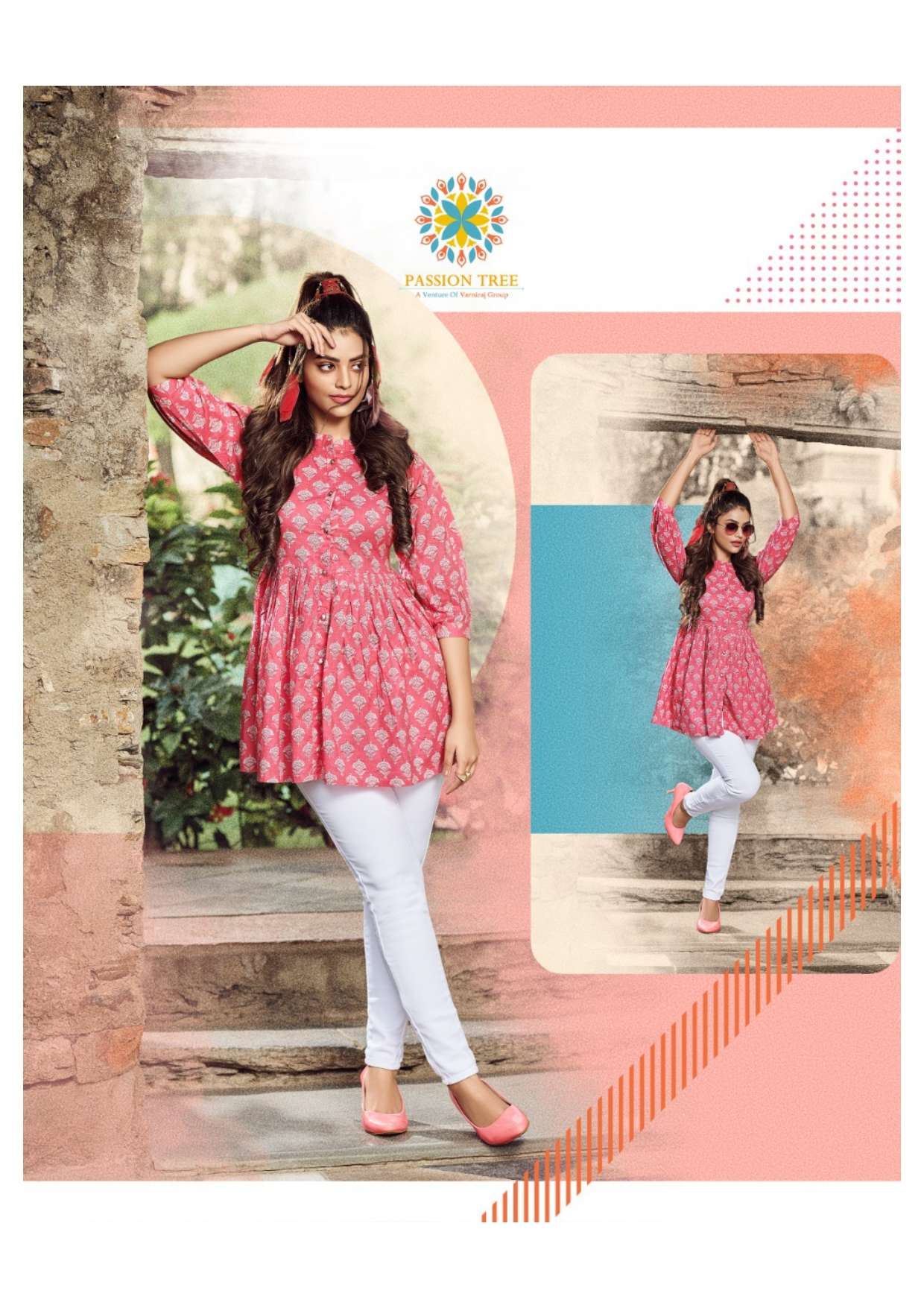 Passion Tree Flair Cotton Vol 1 Fancy Ladies Top On Wholesale