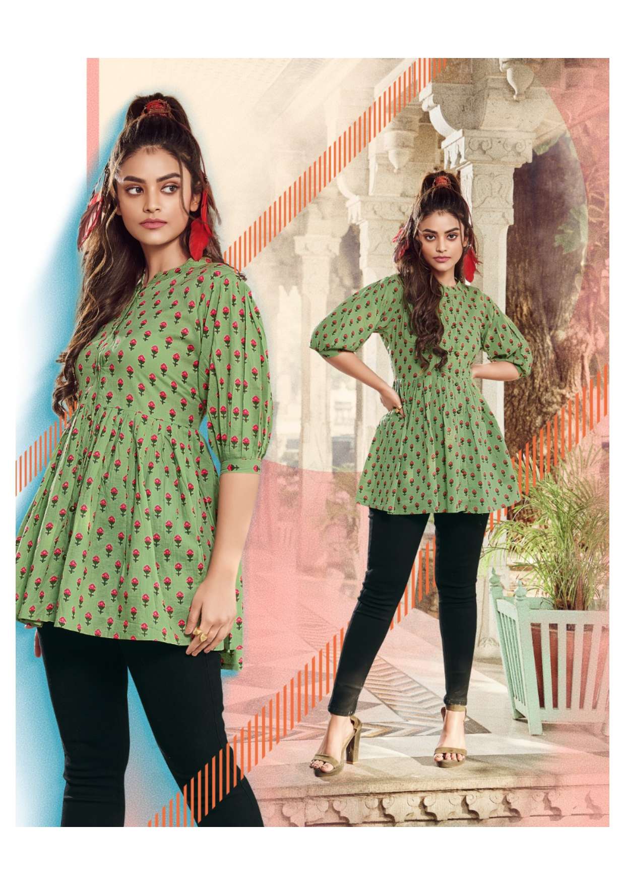Passion Tree Flair Cotton Vol 1 Fancy Ladies Top On Wholesale