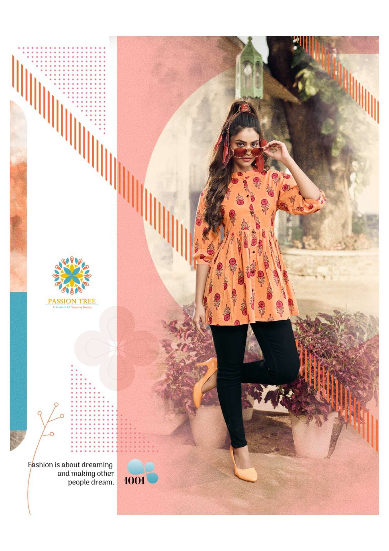 Passion Tree Flair Cotton Vol 1 Fancy Ladies Top On Wholesale