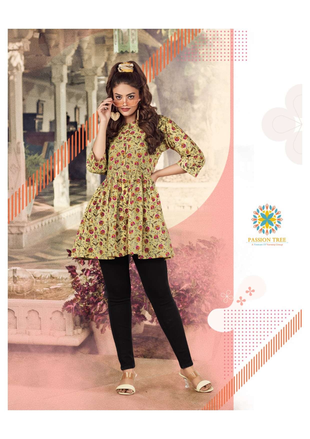 Passion Tree Flair Cotton Vol 1 Fancy Ladies Top On Wholesale