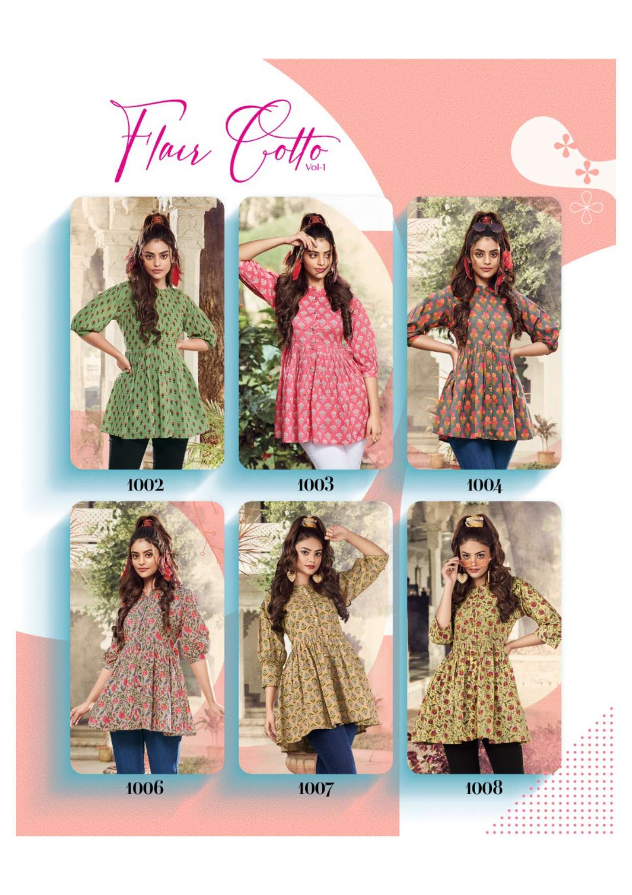 Passion Tree Flair Cotton Vol 1 Fancy Ladies Top On Wholesale