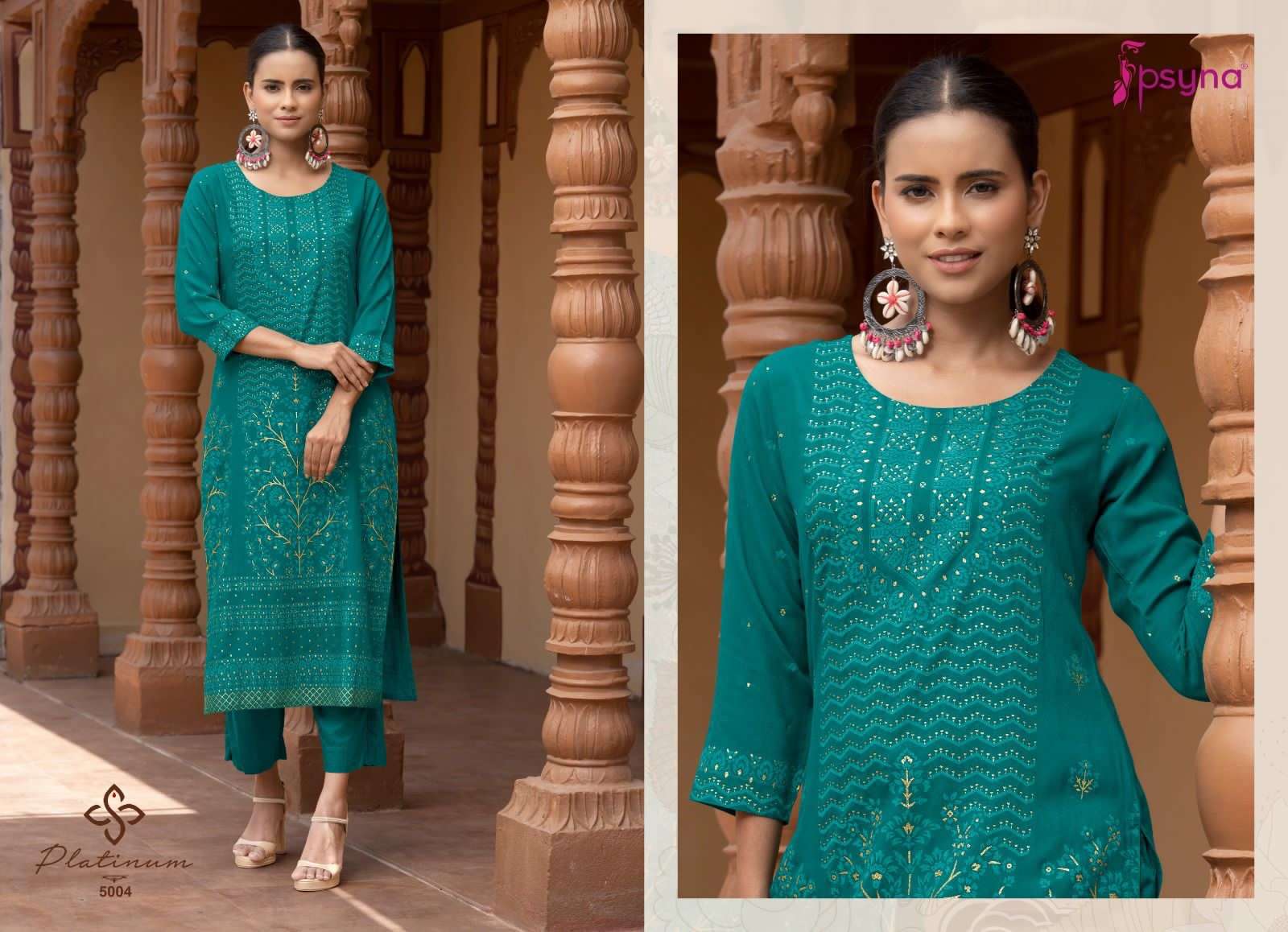 Psyna Platinum Vol 5 Fancy Designer Casual Kurti On Wholesale