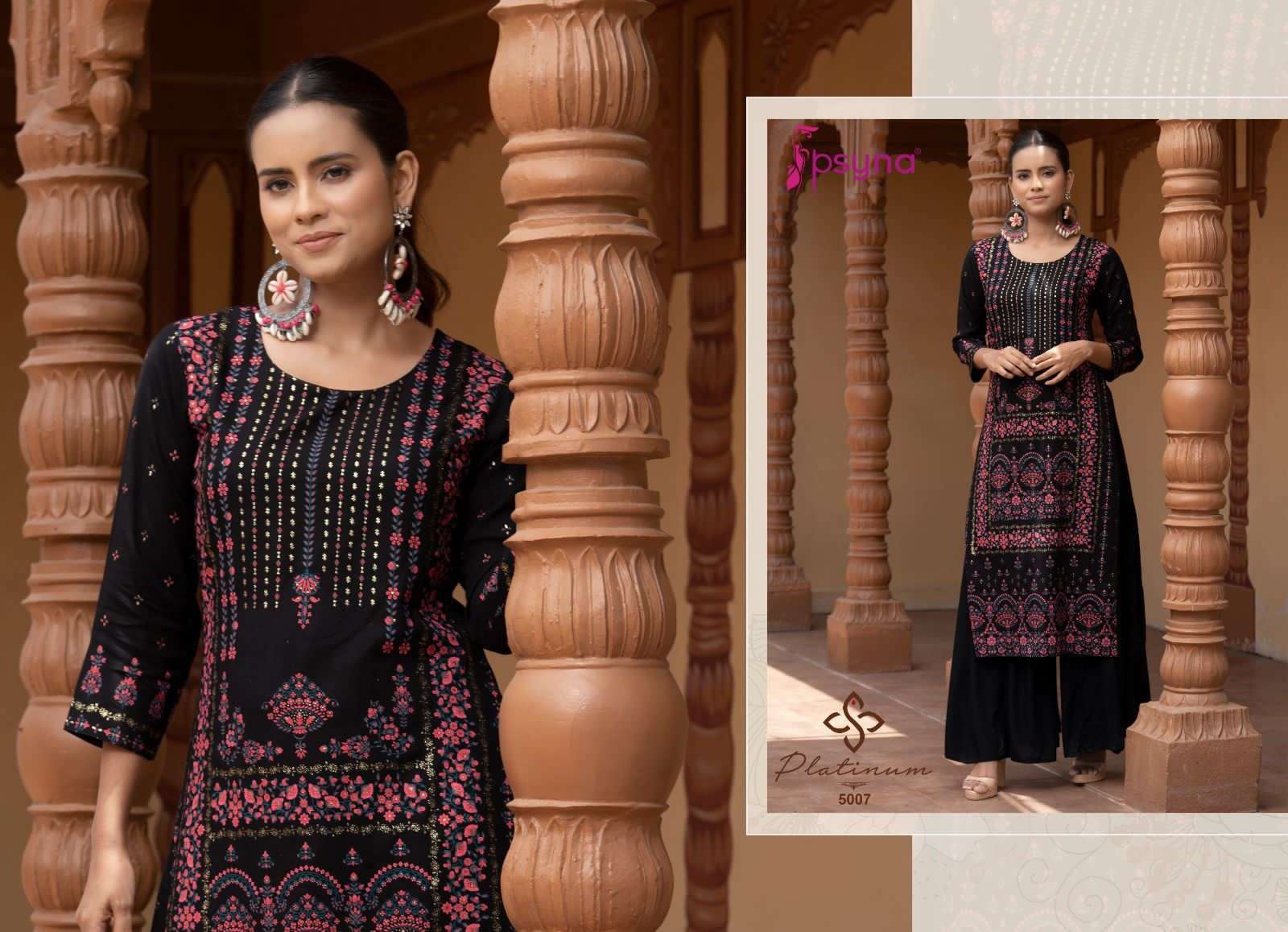 Psyna Platinum Vol 5 Fancy Designer Casual Kurti On Wholesale