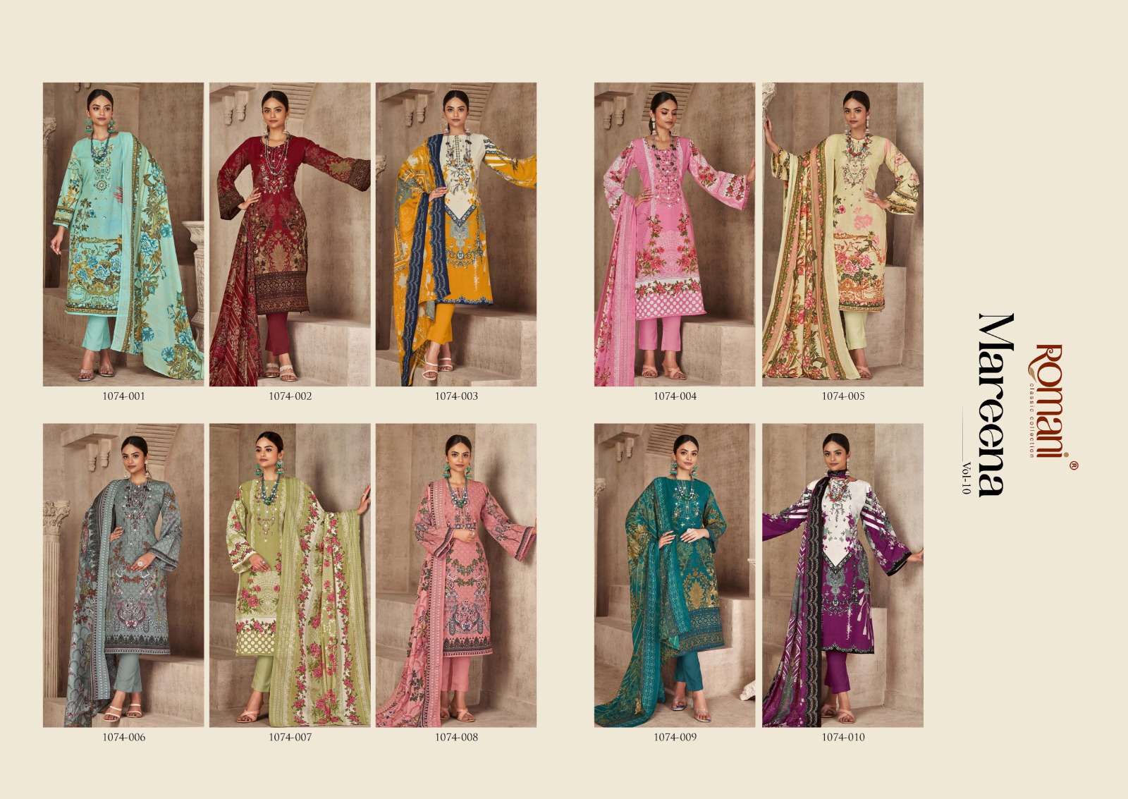 Romani Mareena - VOL 10 Exclusive Designer Collection On Wholesale