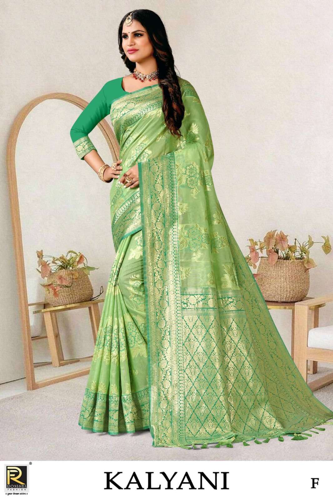 Ronisha Kalyani Banarasi Silk Designer Saree On Wholesale