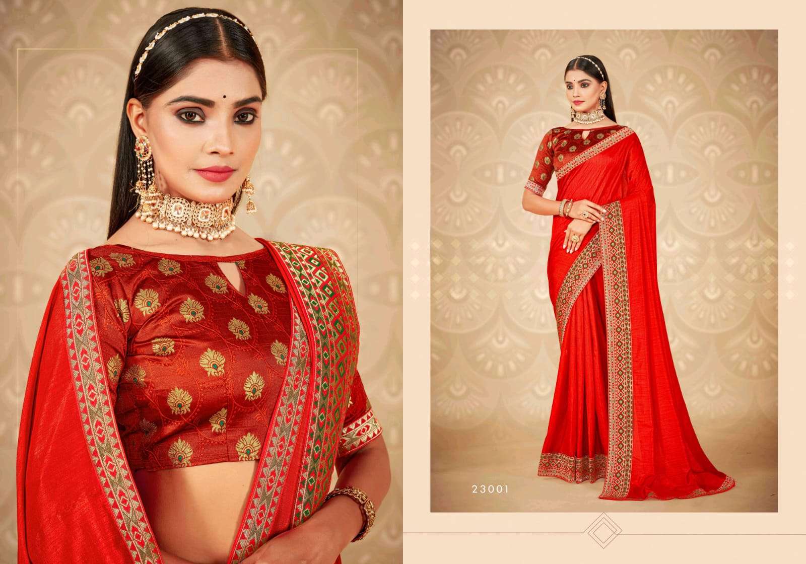 Ronisha Present Nakshatra Art Silk Fancy Border Blouse Beautiful Saree On Wholesale