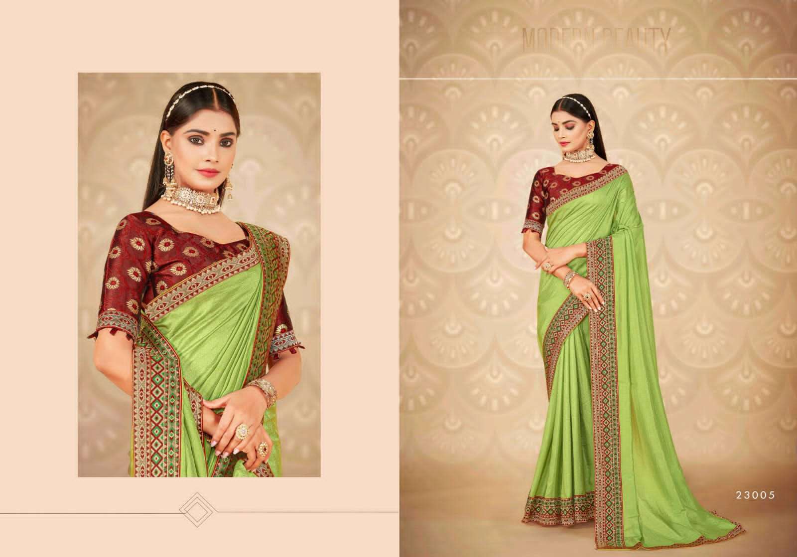 Ronisha Present Nakshatra Art Silk Fancy Border Blouse Beautiful Saree On Wholesale