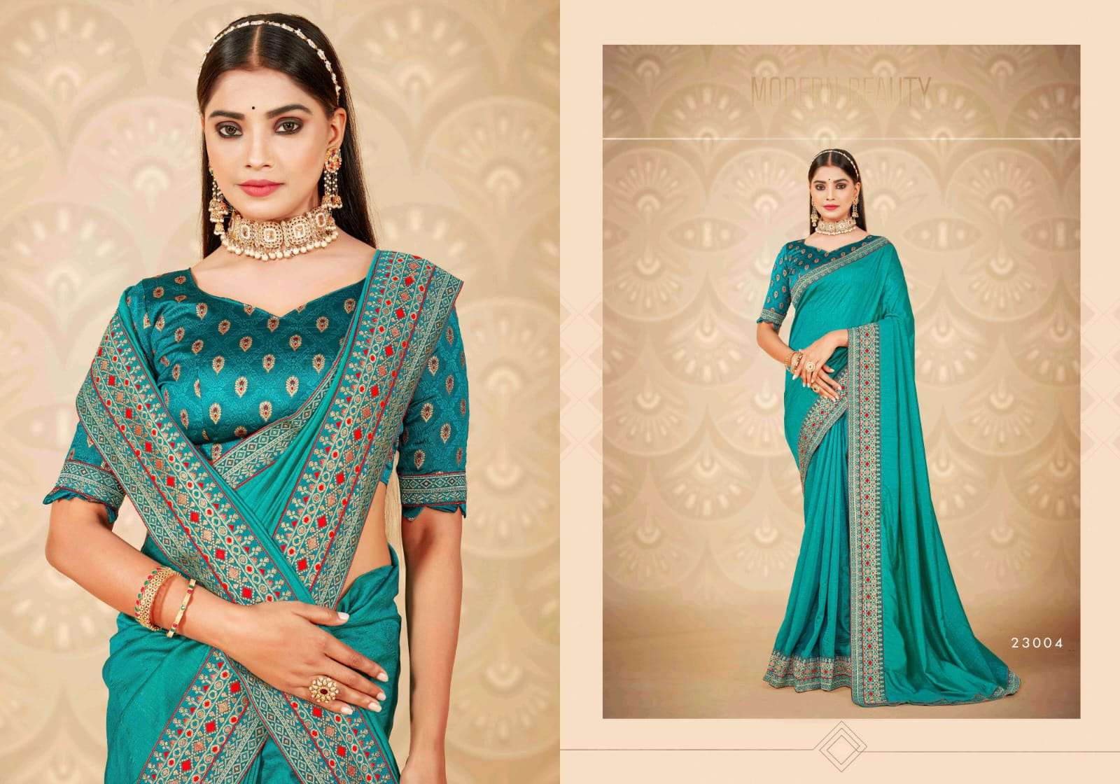 Ronisha Present Nakshatra Art Silk Fancy Border Blouse Beautiful Saree On Wholesale