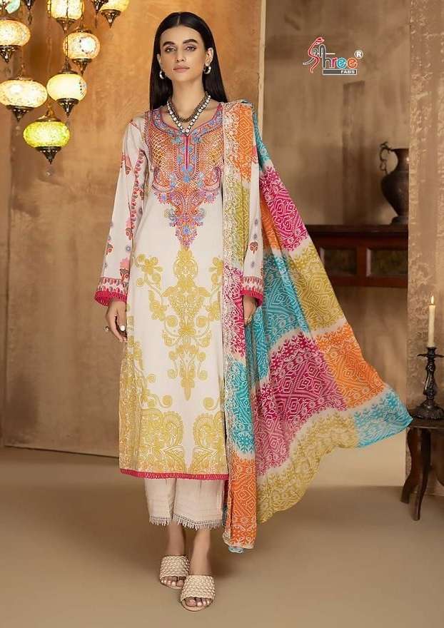 Shree Fab Sapphire Vol 1 Top Pure Embroidery With Self Embroidery On Wholesale