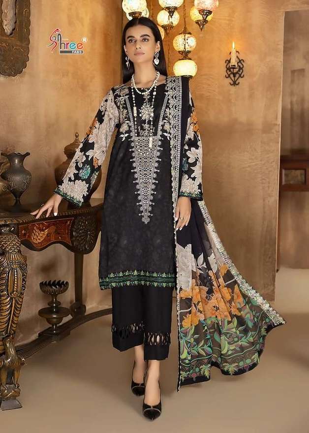 Shree Fab Sapphire Vol 1 Top Pure Embroidery With Self Embroidery On Wholesale