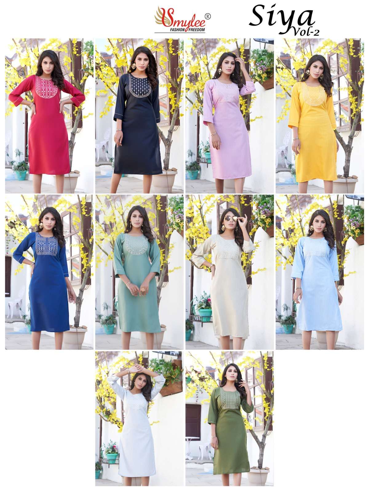 Smylee Siya  Vol 2 Kurti On Wholesale