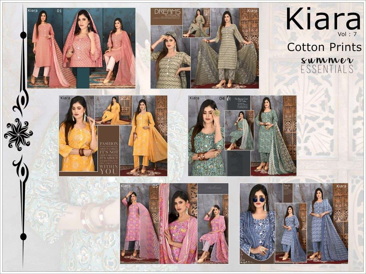 Trendy Kiara Vol-7 Kurti Pant Dupatta On Wholesale