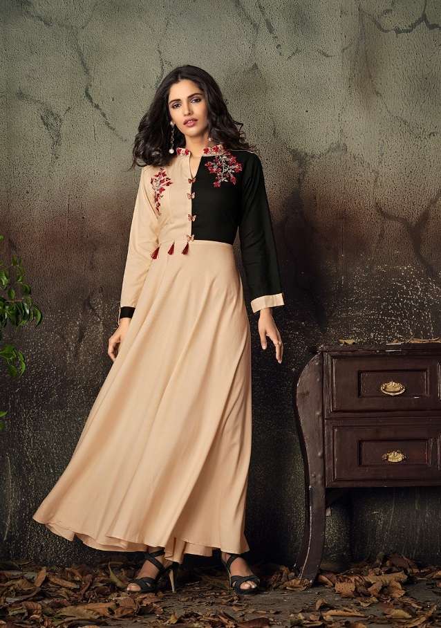 Vardan Gulnaz Vol 2 14KG Heavy Rayon Long  Kurti On Wholesale