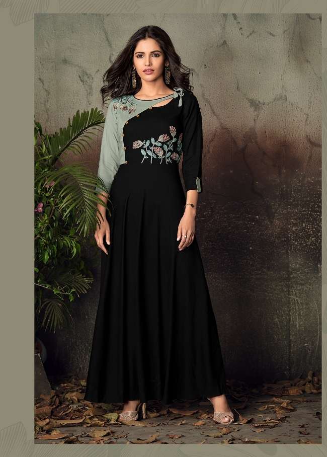 Vardan Gulnaz Vol 2 14KG Heavy Rayon Long  Kurti On Wholesale
