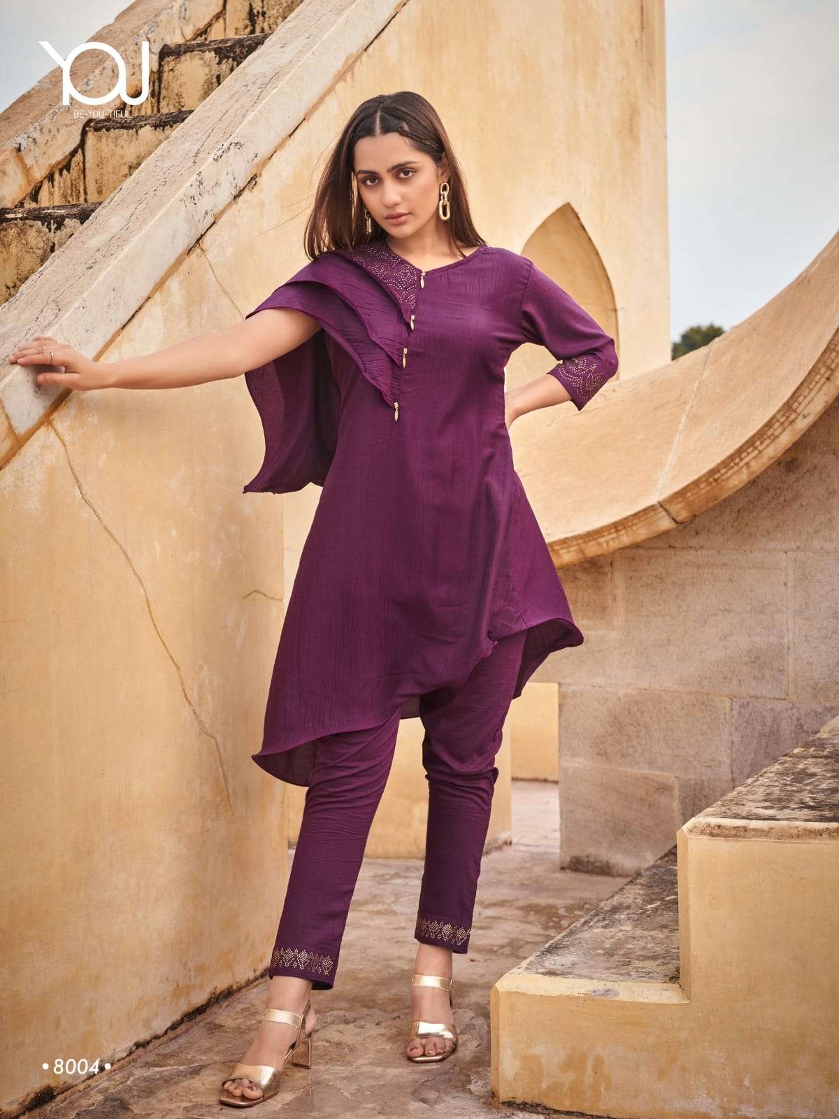 Wanna Bliss Fancy Cord Set Kurti With Bottom Collection On Wholesale