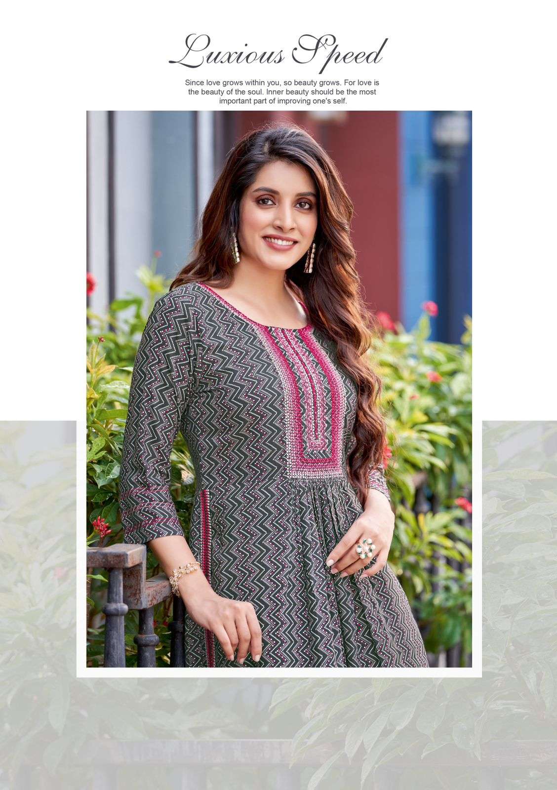 Wooglee Tanisha Rayon  Print Naira Cut Only Top On Wholesale