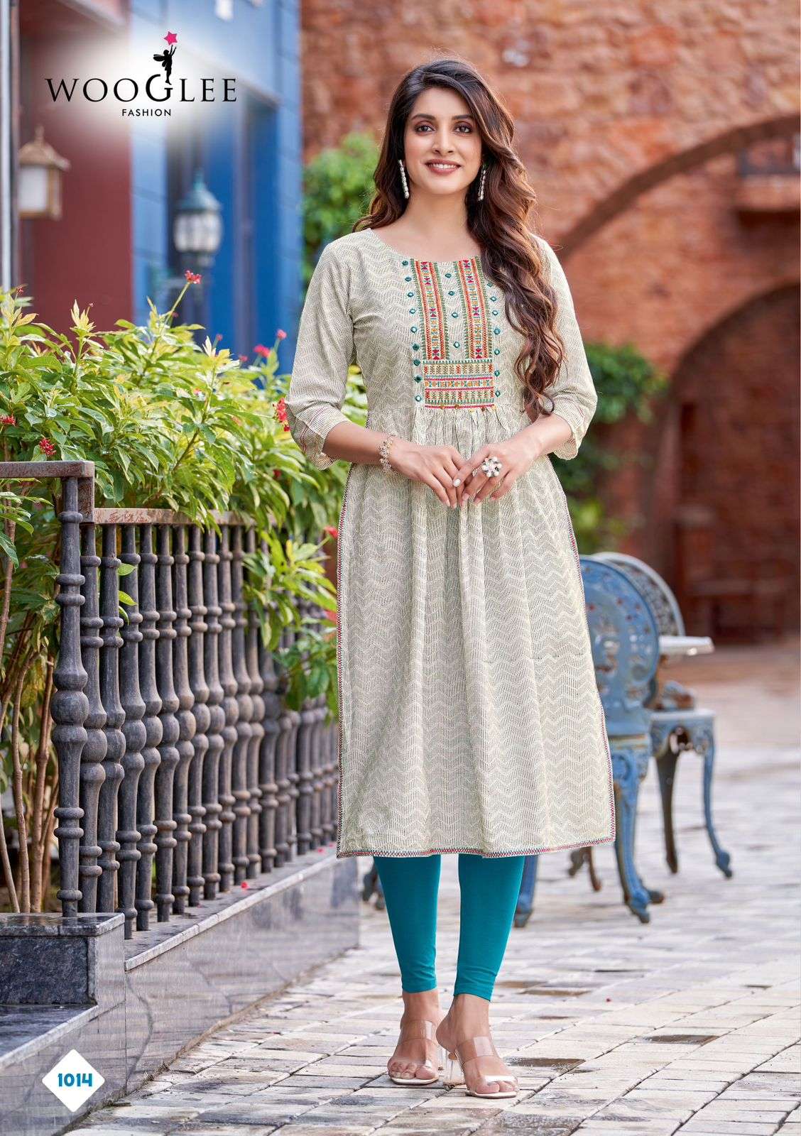 Wooglee Tanisha Rayon  Print Naira Cut Only Top On Wholesale