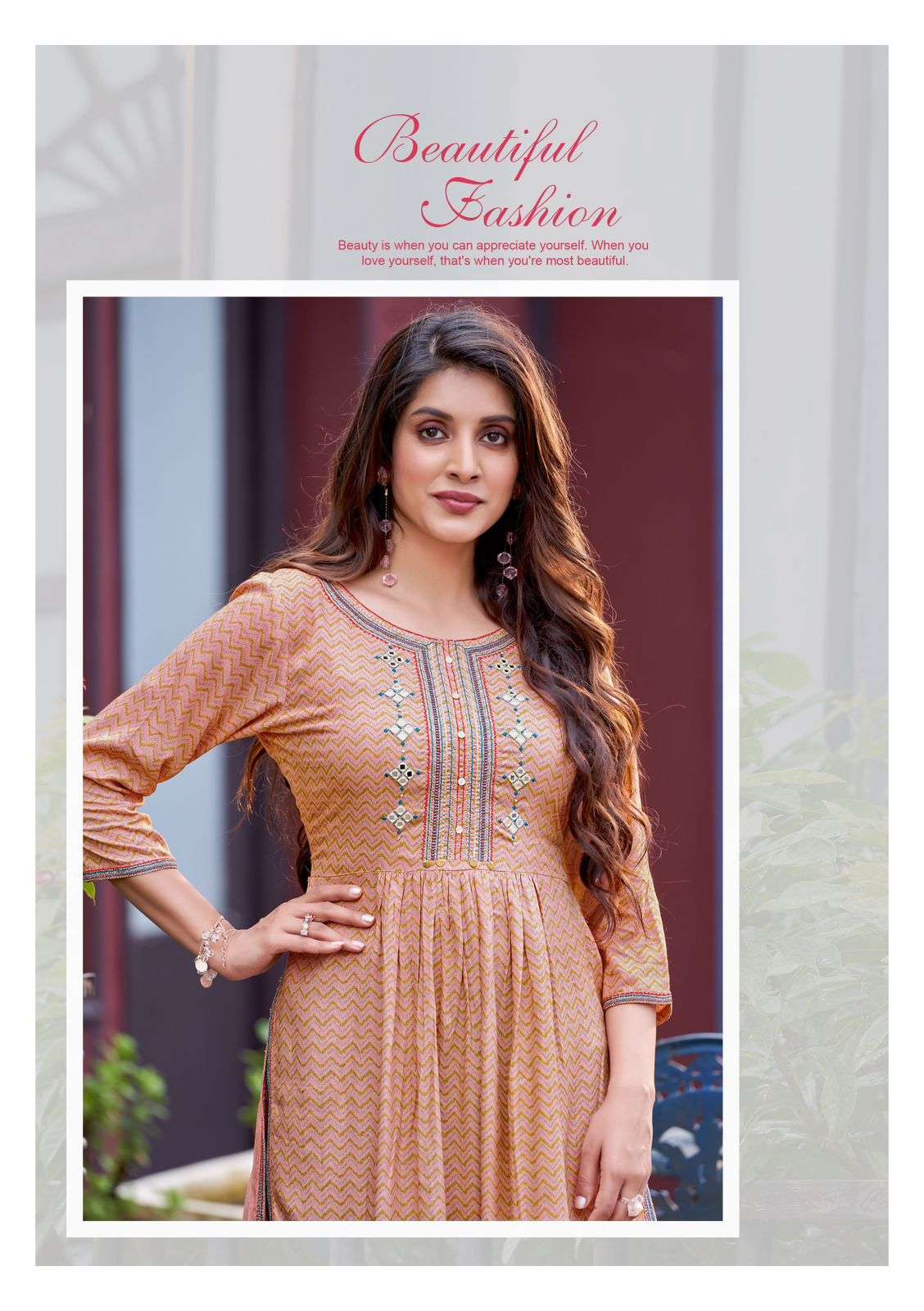 Wooglee Tanisha Rayon  Print Naira Cut Only Top On Wholesale