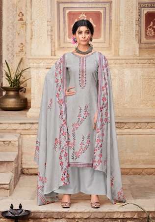Zulfat Summer Shades Designer Pure Cotton Printed And Embroidery Work On Wholesale