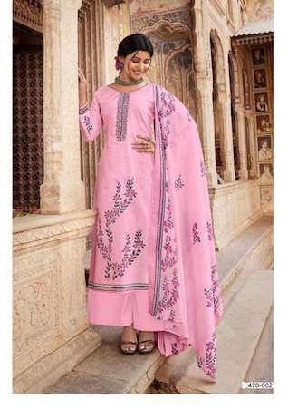 Zulfat Summer Shades Designer Pure Cotton Printed And Embroidery Work On Wholesale