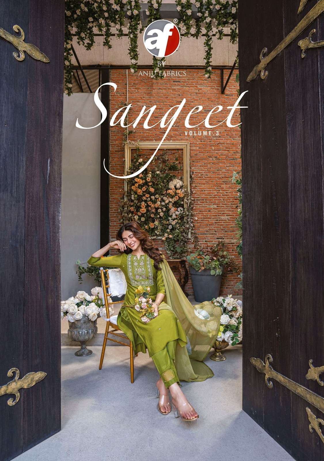 Anju fab launching Sangeet vol 3 Kurti pant with duaptta wholesale