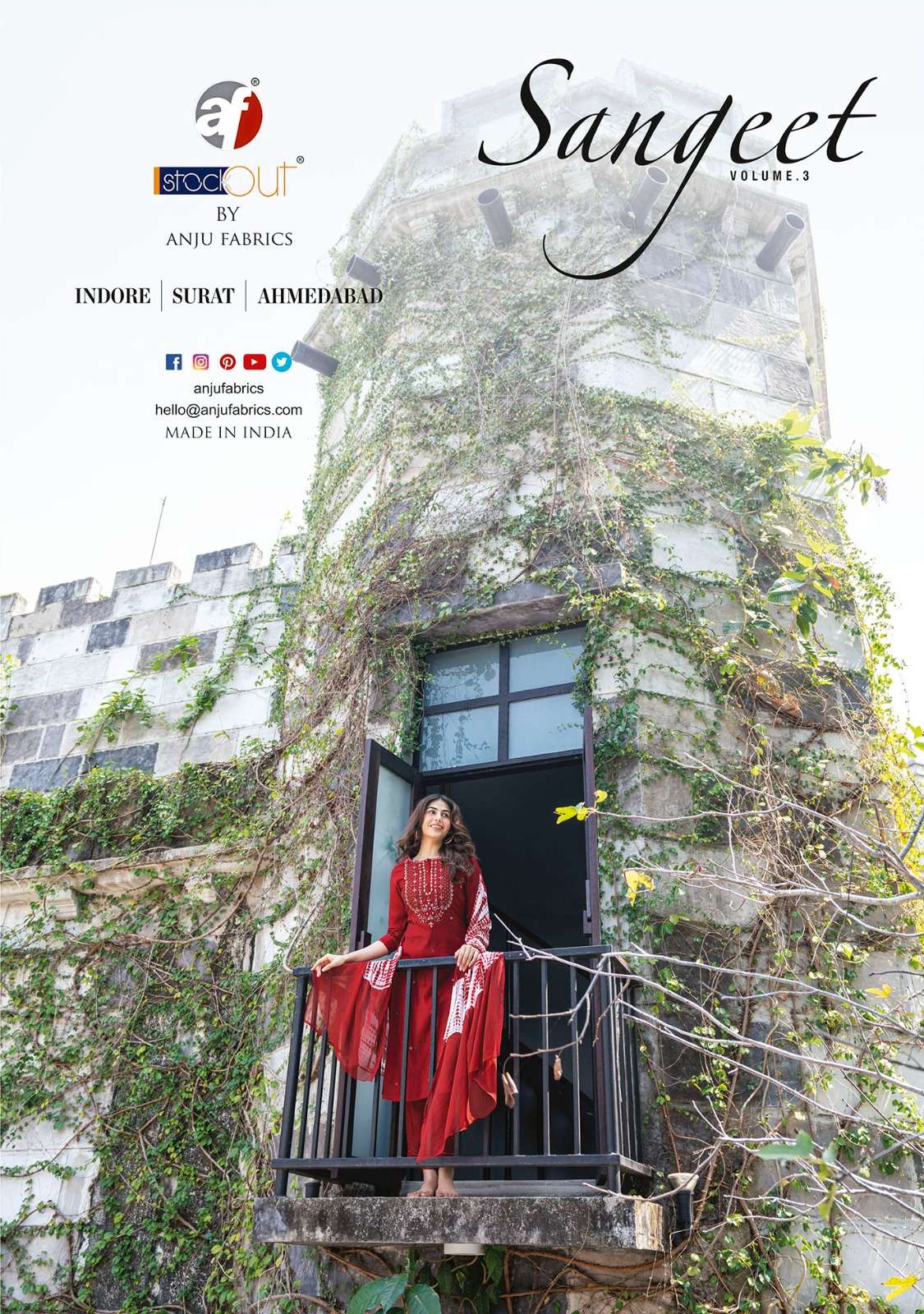 Anju fab launching Sangeet vol 3 Kurti pant with duaptta wholesale
