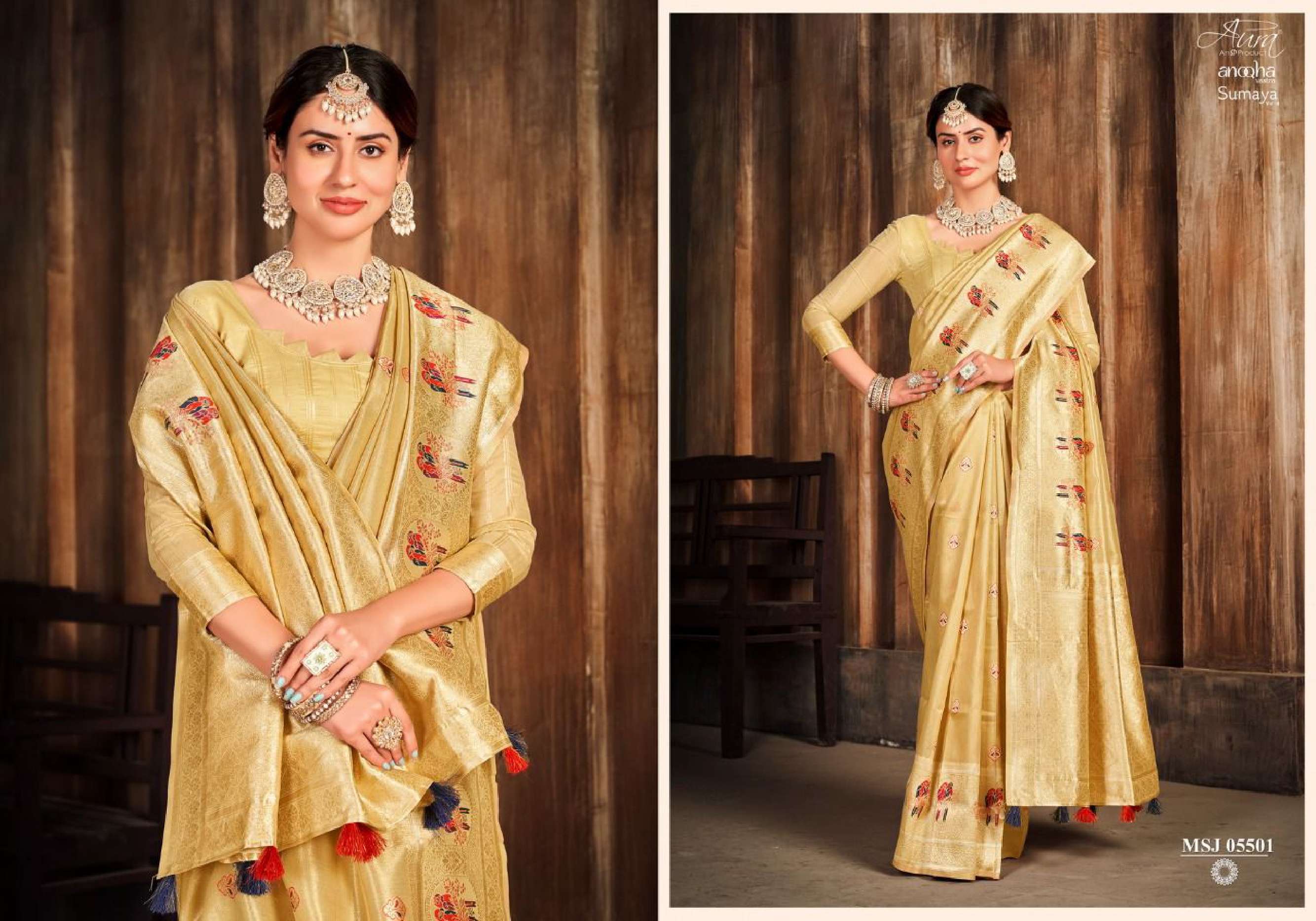Aura Presents new Sumaya Vol-4 Cotton Sarees wholesaler