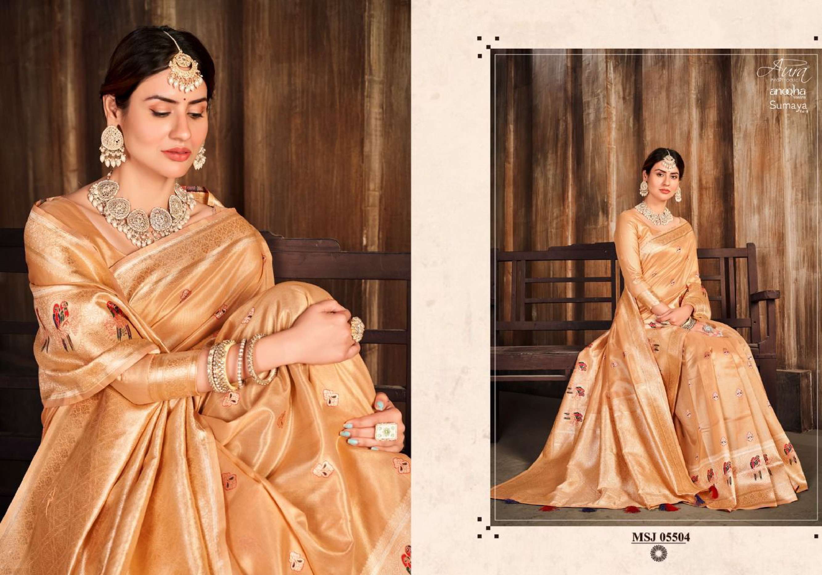 Aura Presents new Sumaya Vol-4 Cotton Sarees wholesaler