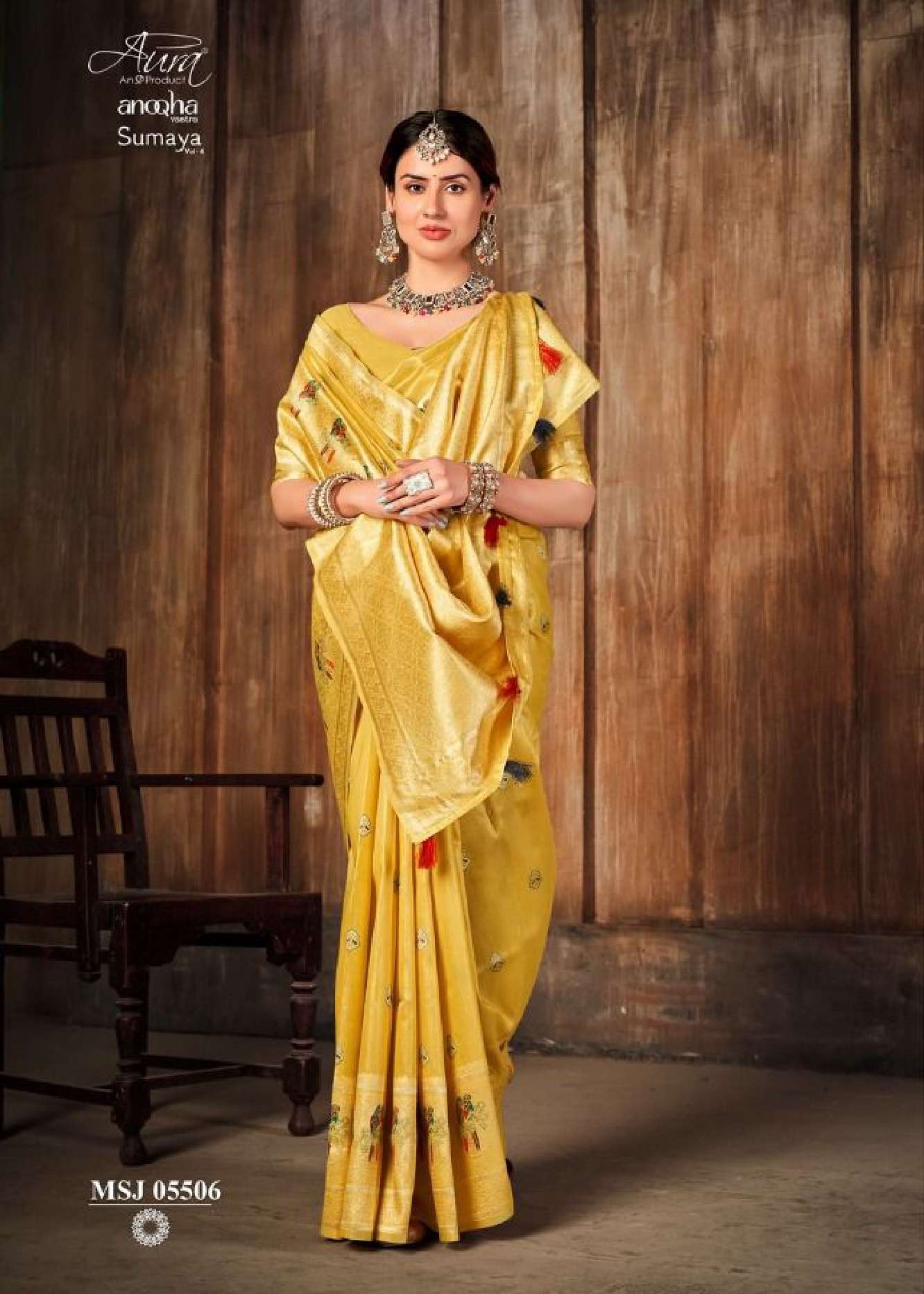 Aura Presents new Sumaya Vol-4 Cotton Sarees wholesaler